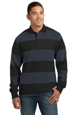 Sport-Tek Men's Classic Long Sleeve Rugby Polo