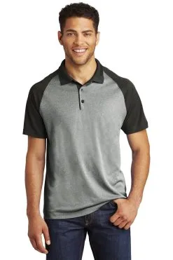 Sport-Tek Men's PosiCharge RacerMesh Raglan Heather Block Polo