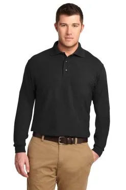 Port Authority Men's Tall Silk Touch Long Sleeve Polo. TLK500LS