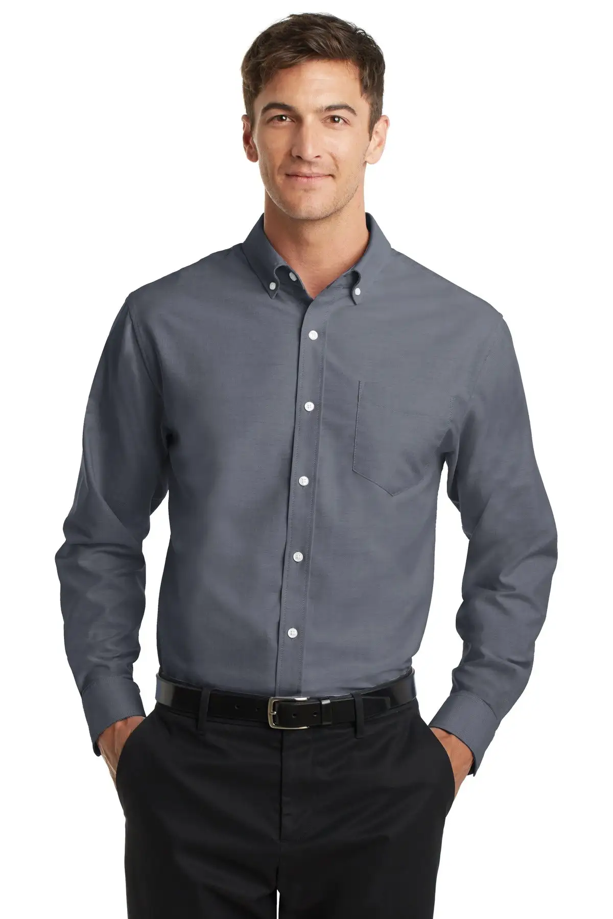 Port Authority Men's Tall SuperPro Oxford Shirt. TS658