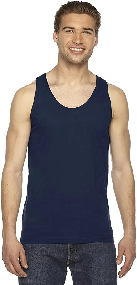 American Apparel Men's USA-Made Fine Jersey Tank - Image 3