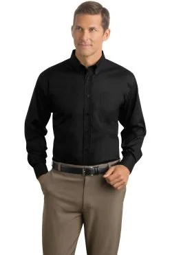 Red House Men's Herringbone Non-Iron Button-Down Shirt