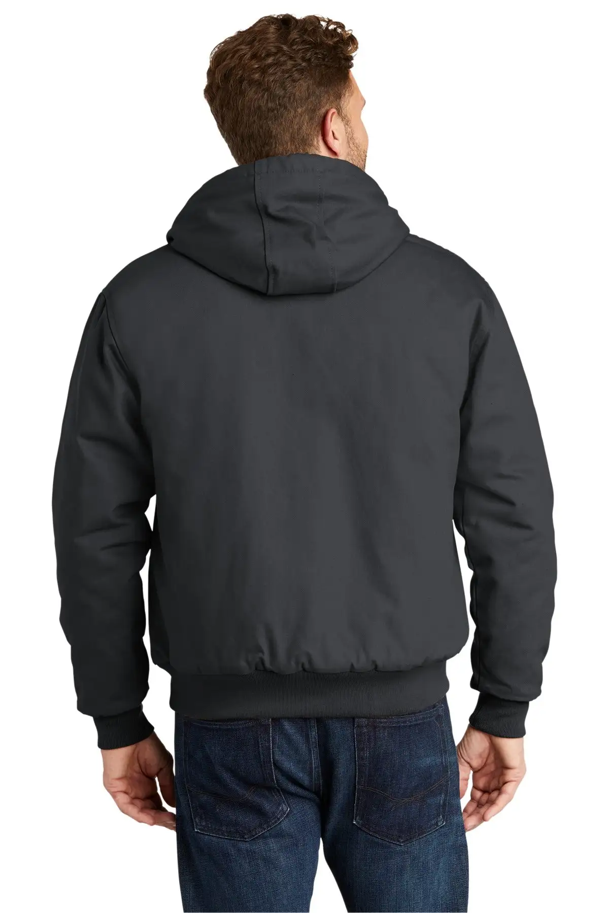 CornerStone Men's Duck Cloth Hooded Work Jacket. J763H - Image 13