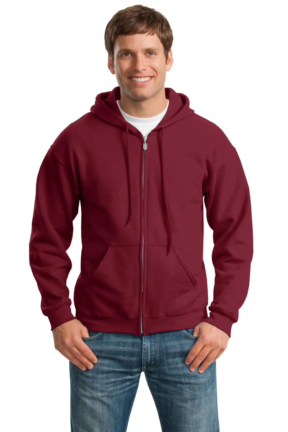 Gildan Men's Heavy BlendFull-Zip Hooded Sweatshirt 18600 2 Of 2 - Image 12