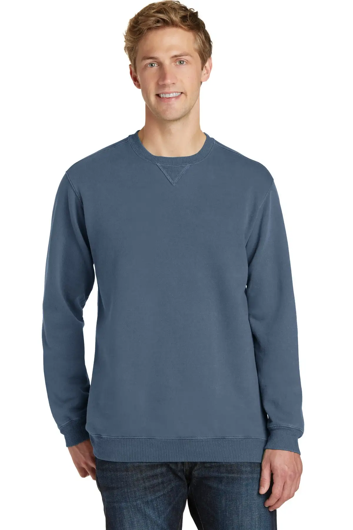 Port & Company - Men's Beach Wash Garment-Dyed Sweatshirt - Image 6