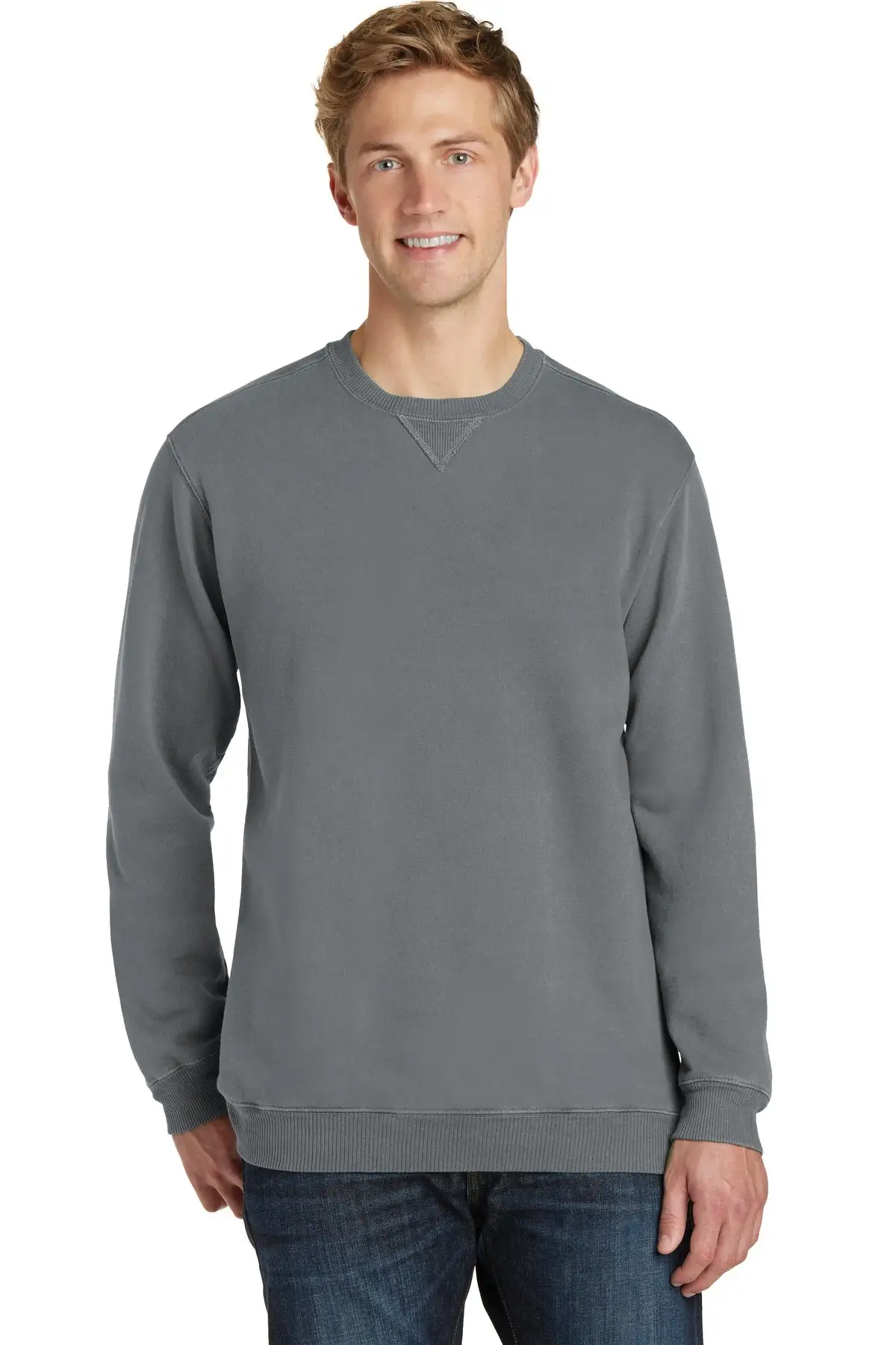 Port & Company - Men's Beach Wash Garment-Dyed Sweatshirt - Image 10