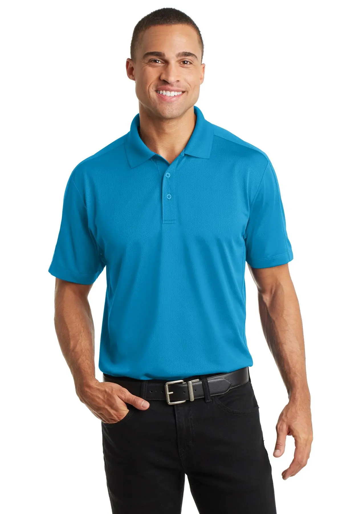 Port Authority Men's Diamond Jacquard Polo. K569 - Image 33