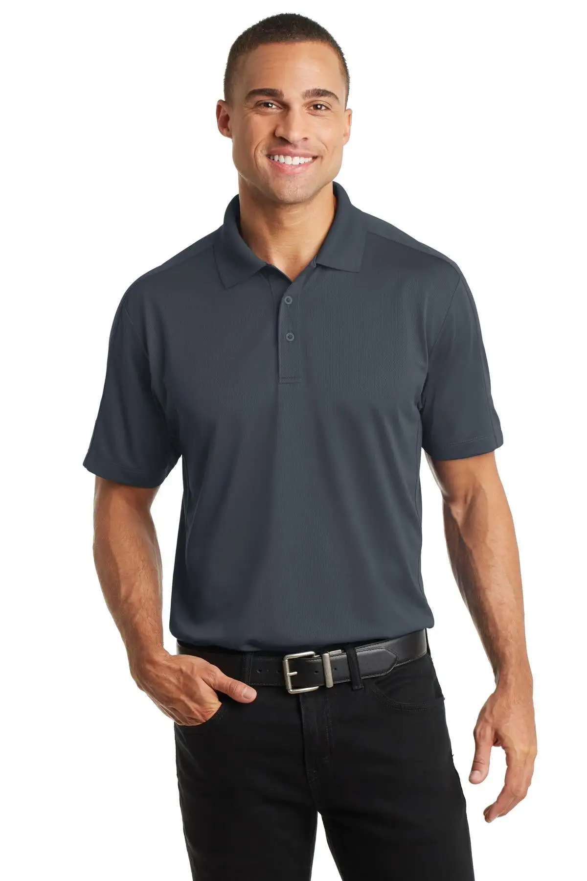 Port Authority Men's Diamond Jacquard Polo. K569 - Image 2
