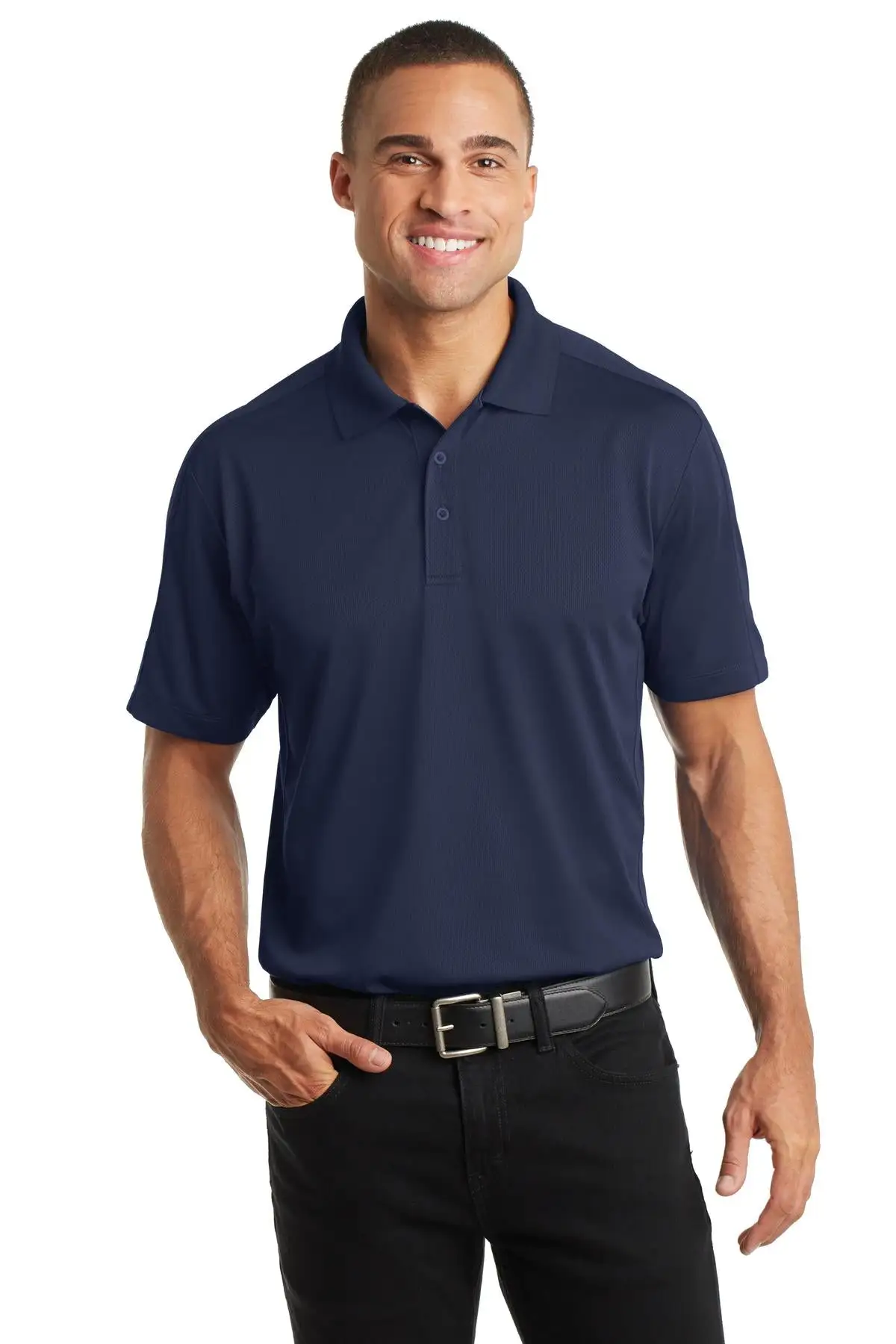 Port Authority Men's Diamond Jacquard Polo. K569 - Image 10