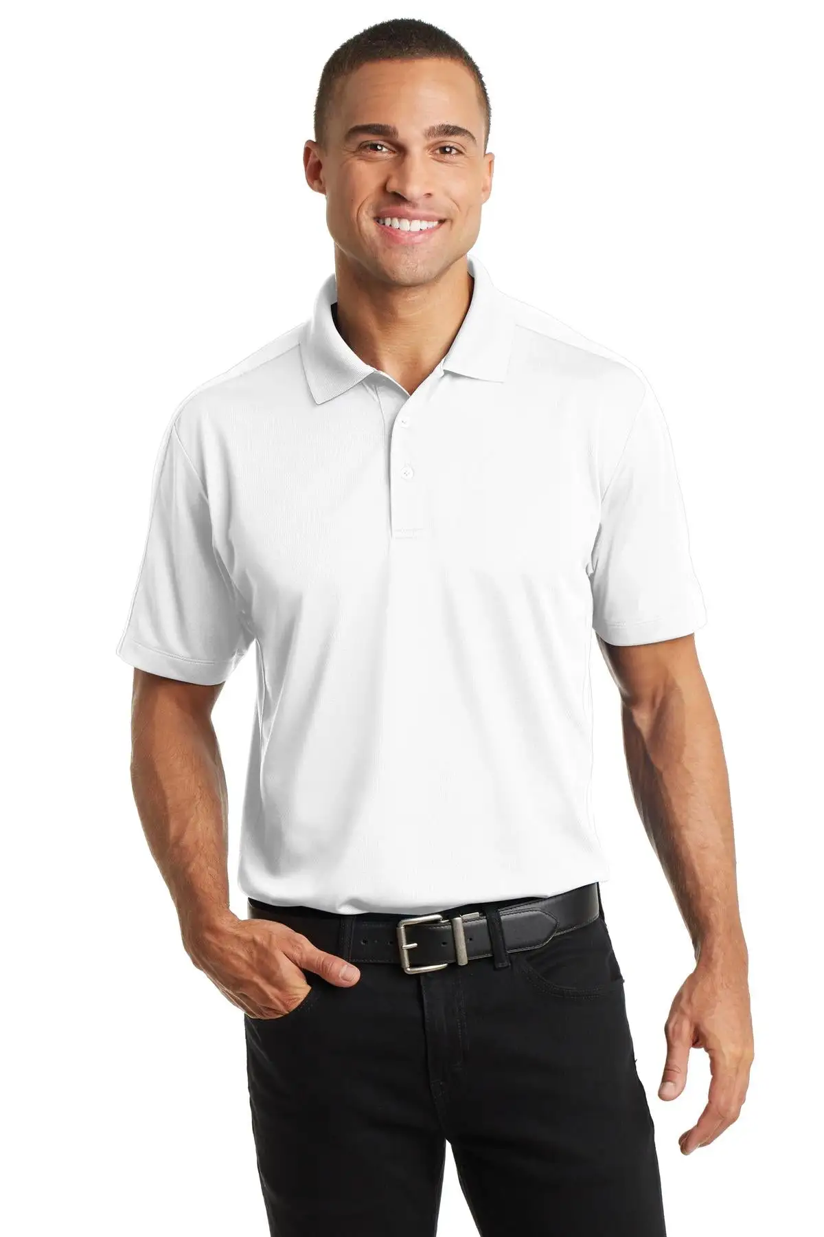 Port Authority Men's Diamond Jacquard Polo. K569 - Image 21
