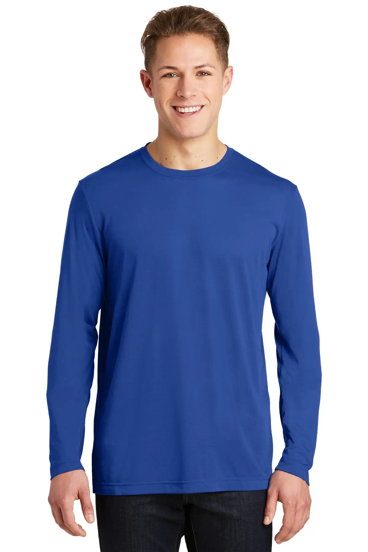 Sport-Tek Men's Long Sleeve PosiCharge Competitor Cotton Touch Tee. ST450LS - Image 25