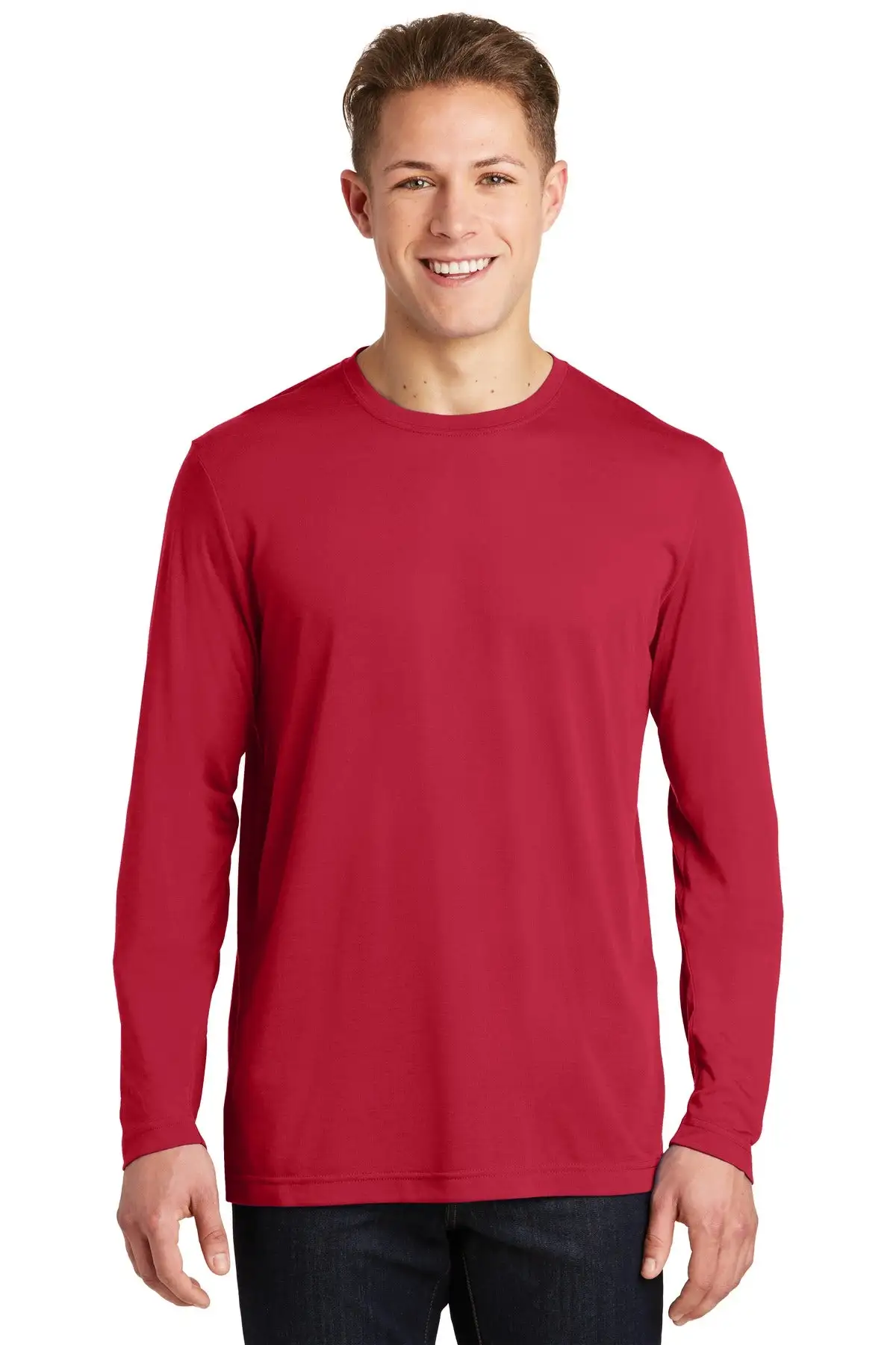 Sport-Tek Men's Long Sleeve PosiCharge Competitor Cotton Touch Tee. ST450LS - Image 29