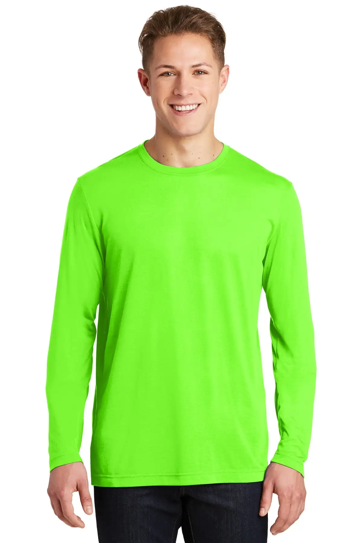 Sport-Tek Men's Long Sleeve PosiCharge Competitor Cotton Touch Tee. ST450LS - Image 10