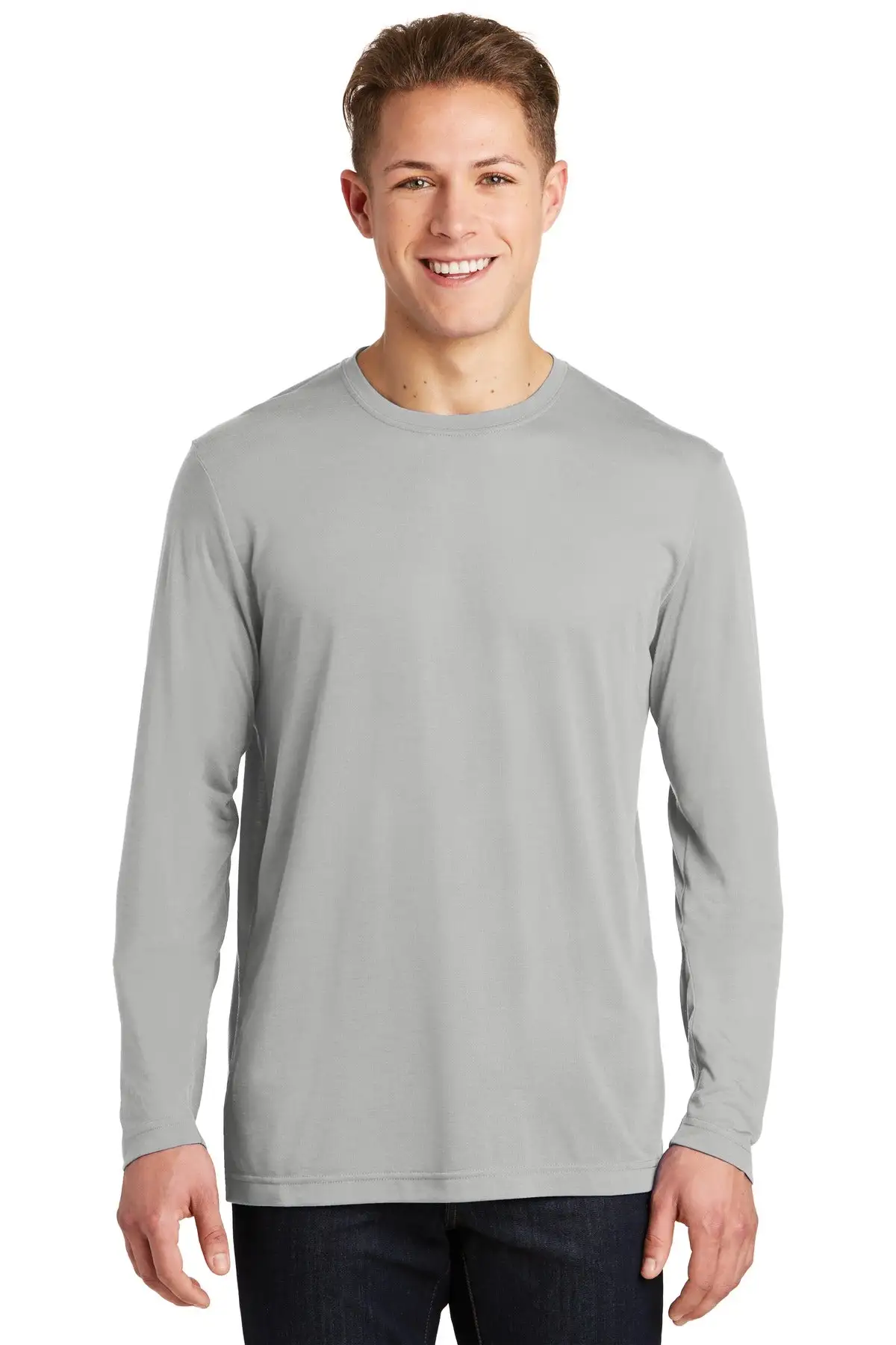 Sport-Tek Men's Long Sleeve PosiCharge Competitor Cotton Touch Tee. ST450LS - Image 18