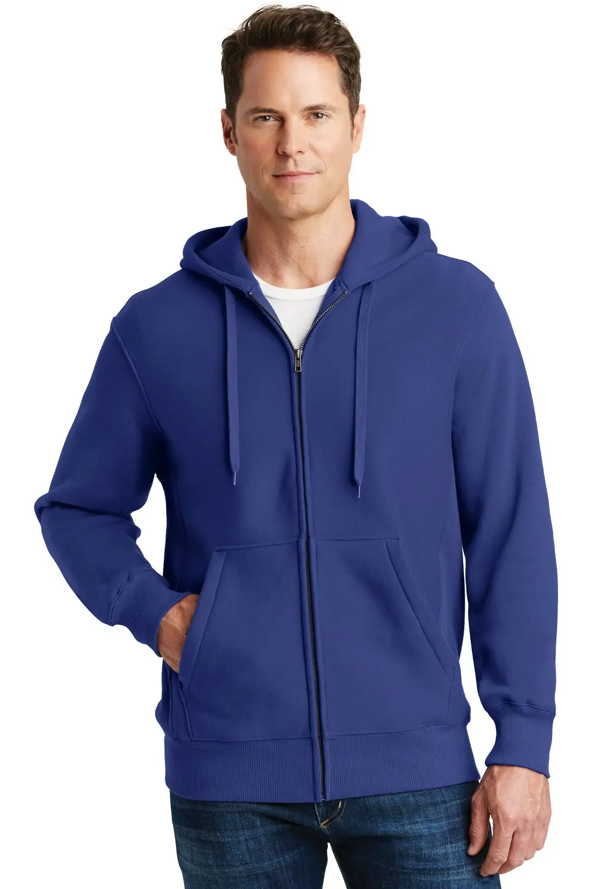 Sport-Tek Men's Super Heavyweight Full-Zip Hooded Sweatshirt - Image 2