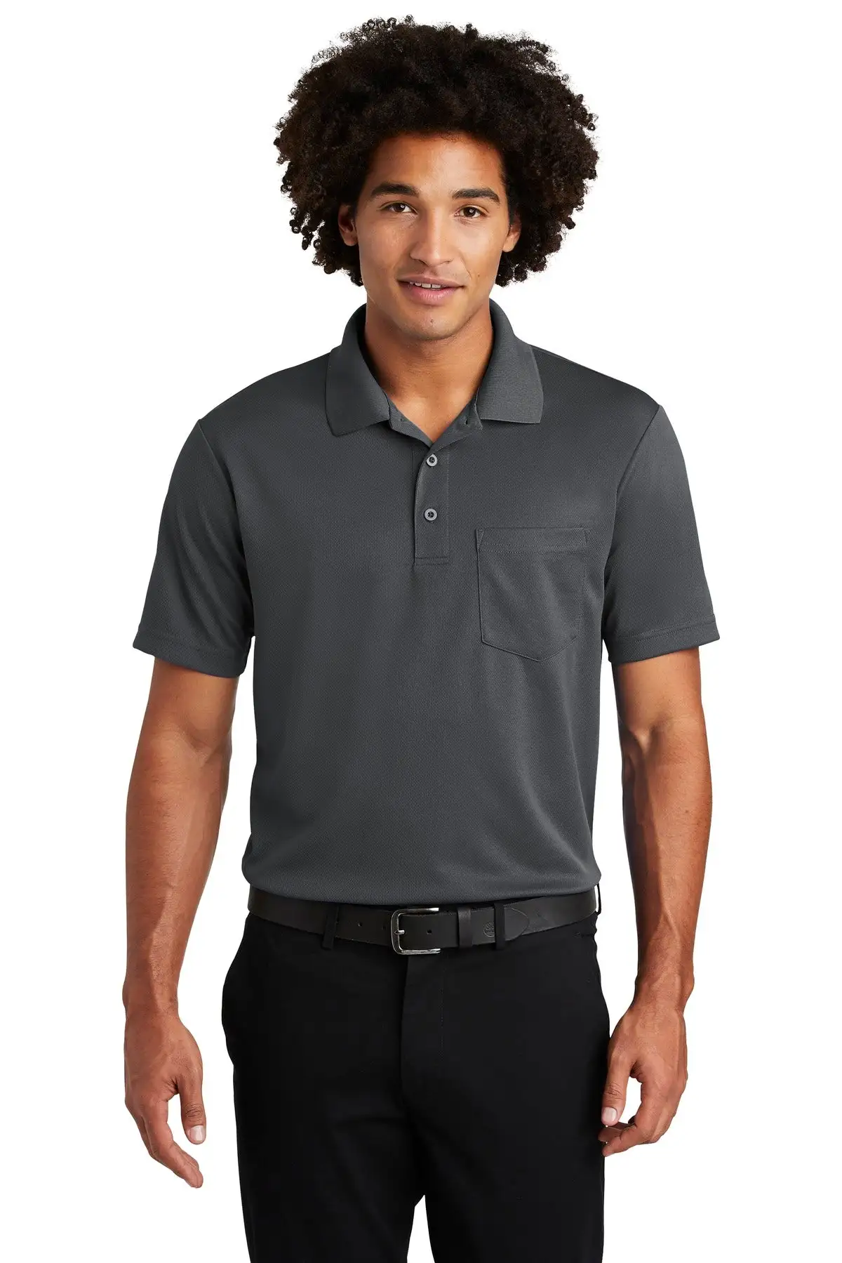 Sport-Tek Men's PosiCharge RacerMesh Pocket Polo - Image 18