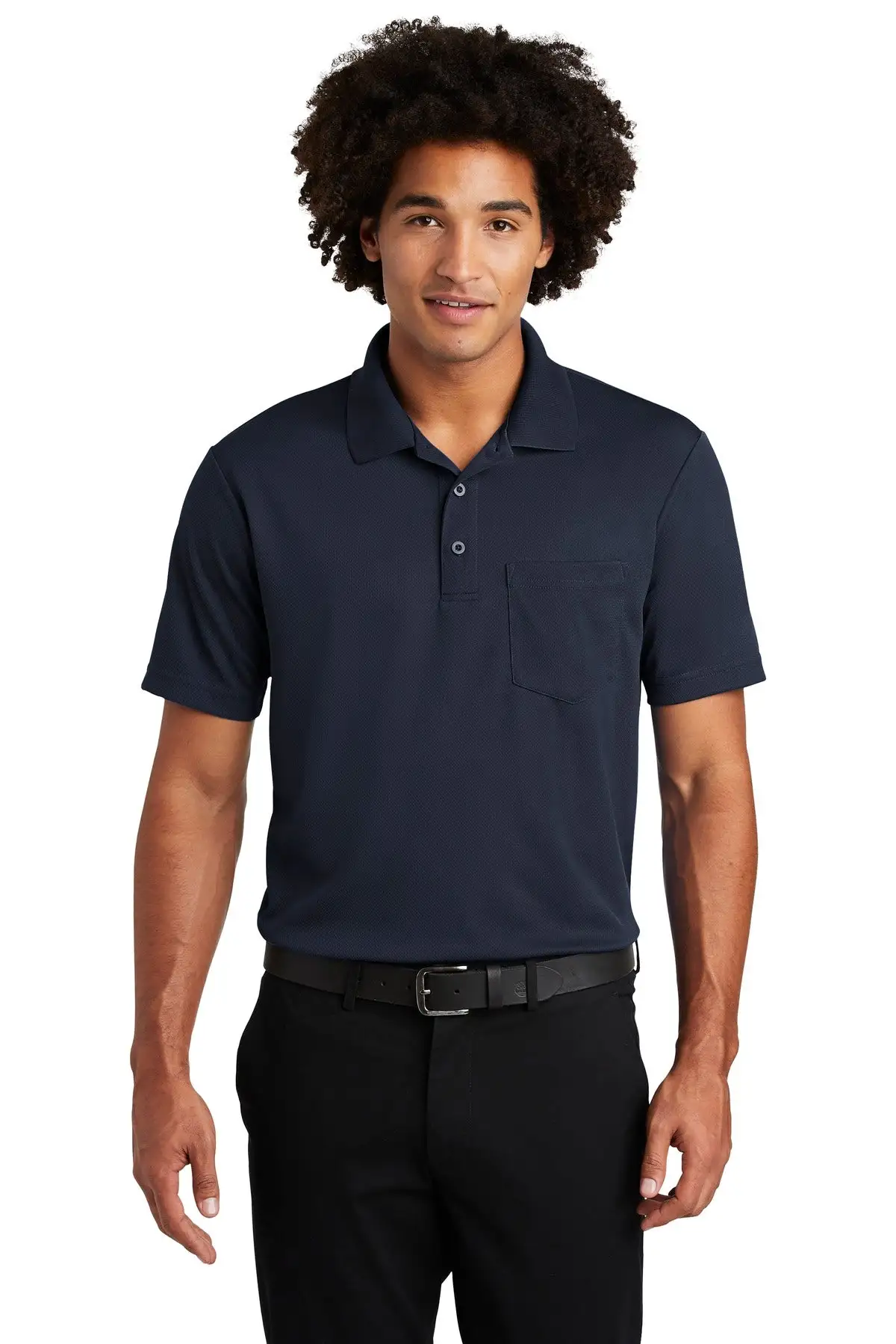 Sport-Tek Men's PosiCharge RacerMesh Pocket Polo - Image 2