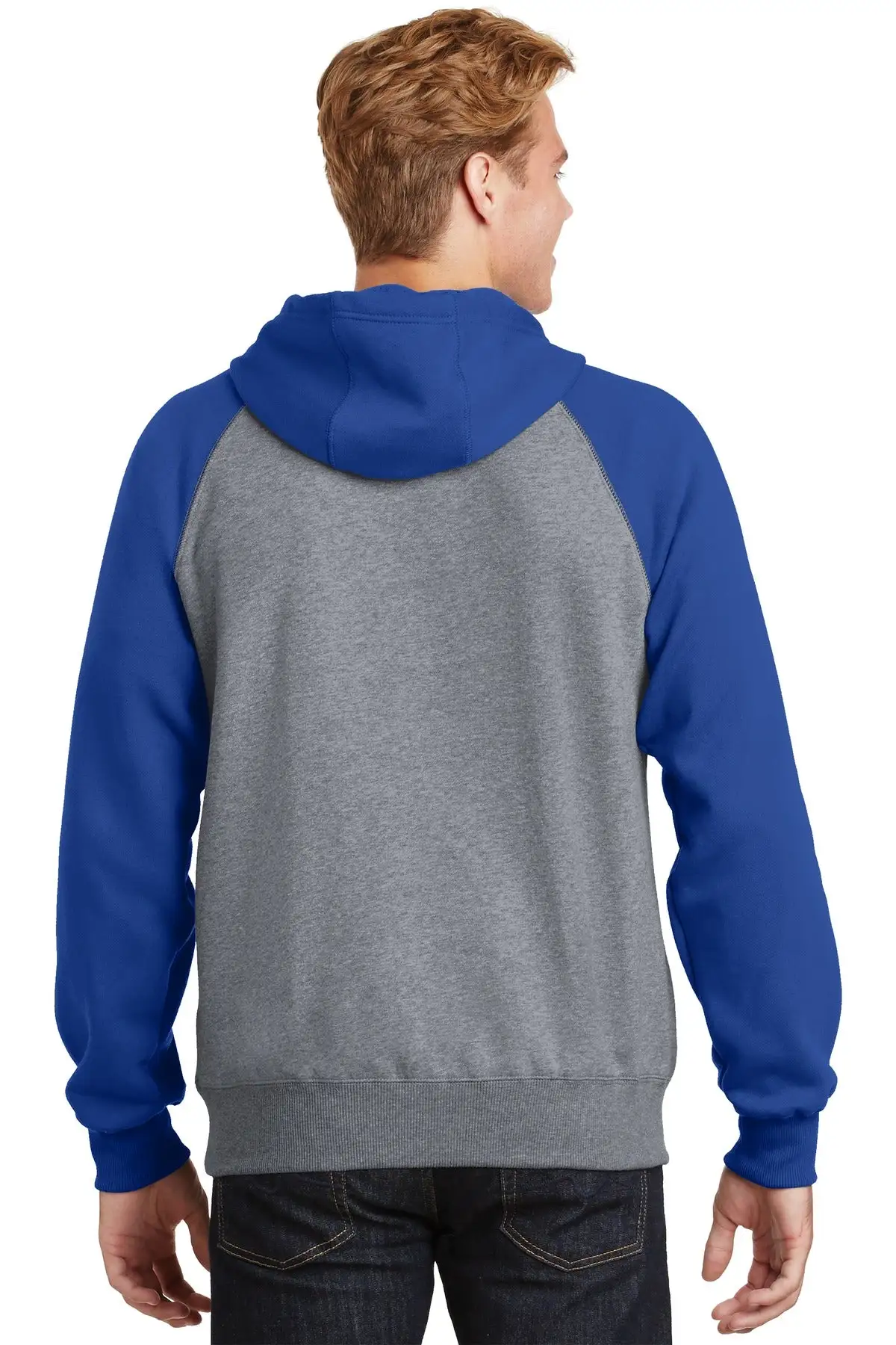 Sport-Tek Men's Raglan Colorblock Pullover Hooded Sweatshirt - Image 18