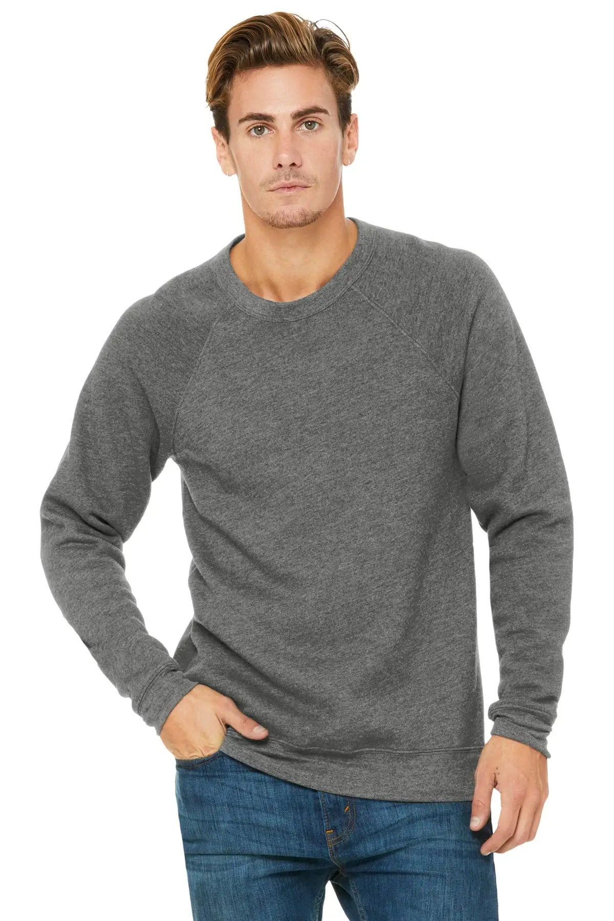 Bella + Canvas BELLA+CANVAS Men's Sponge Fleece Raglan Sweatshirt BC3901 - Image 18