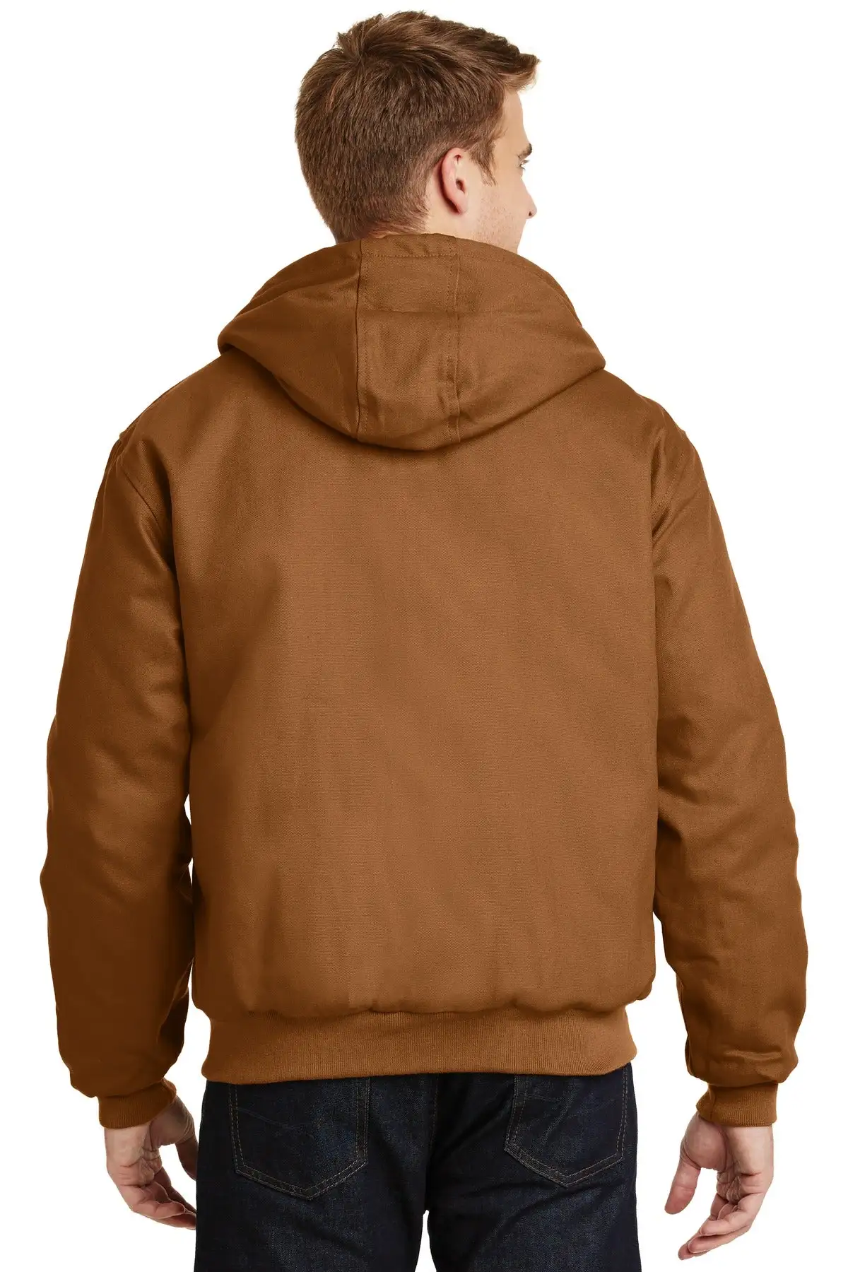 CornerStone Men's Duck Cloth Hooded Work Jacket. J763H - Image 10