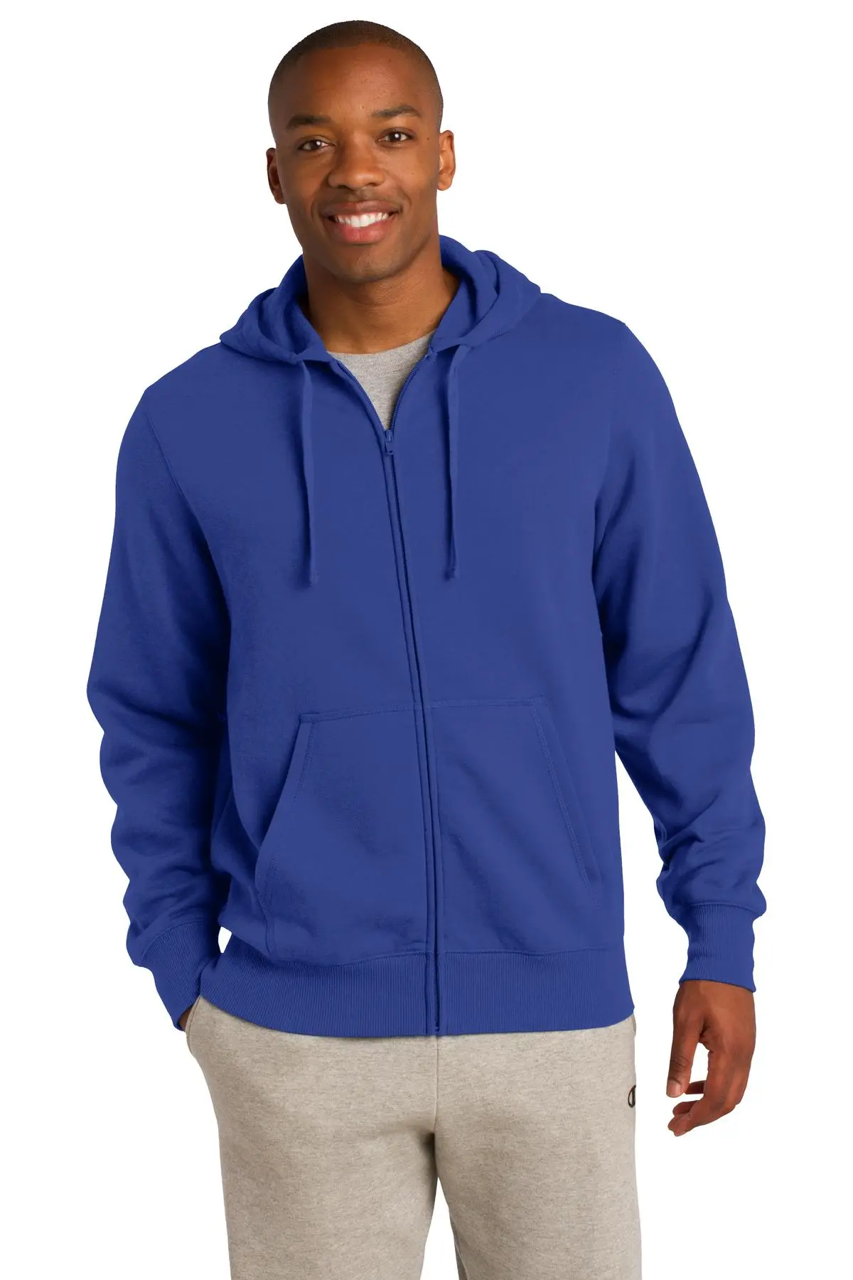 Sport-Tek Men's Full-Zip Hooded Sweatshirt - Image 2