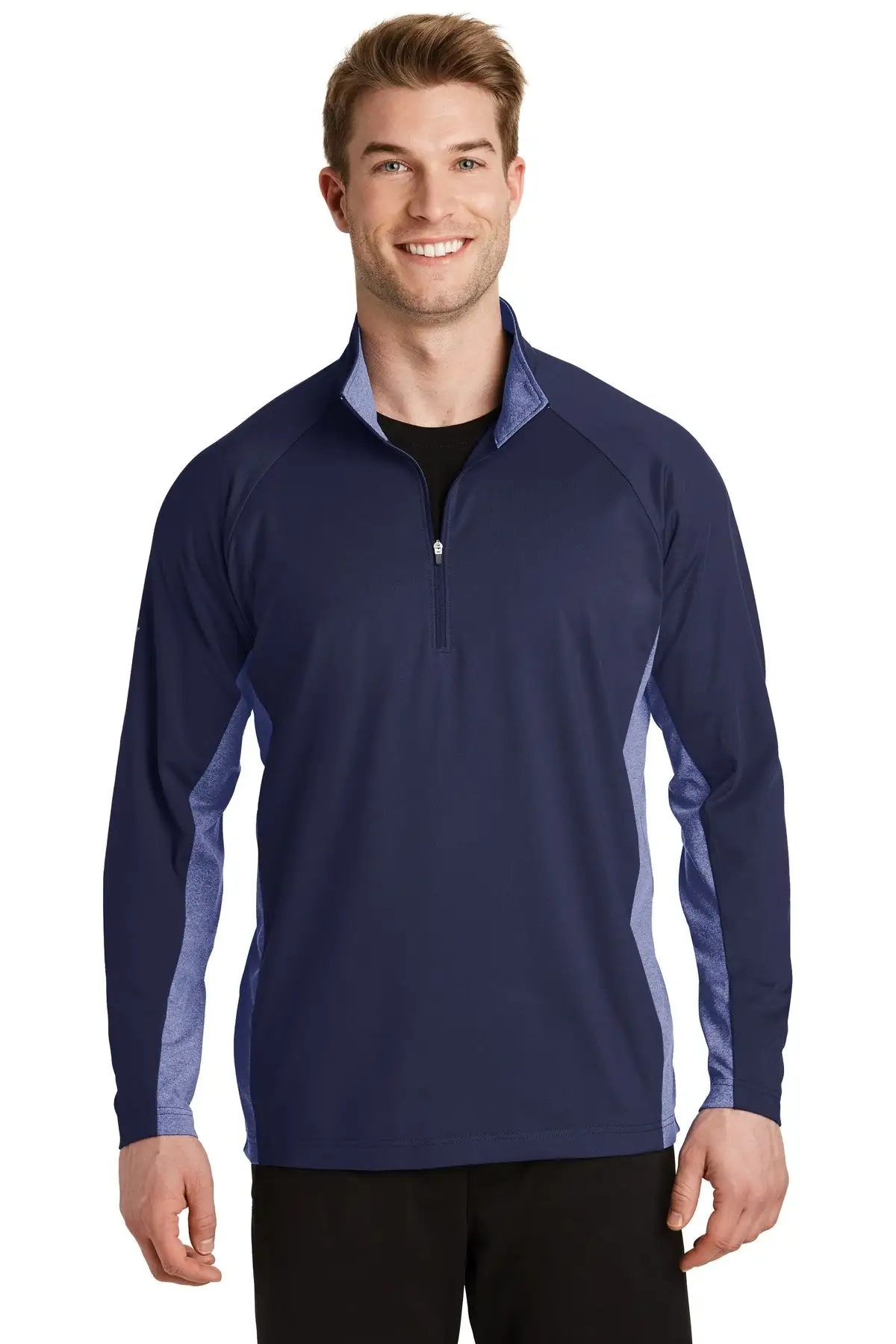 Sport-Tek Men's Sport-Wick Stretch Contrast 1/2-Zip Pullover - Image 9