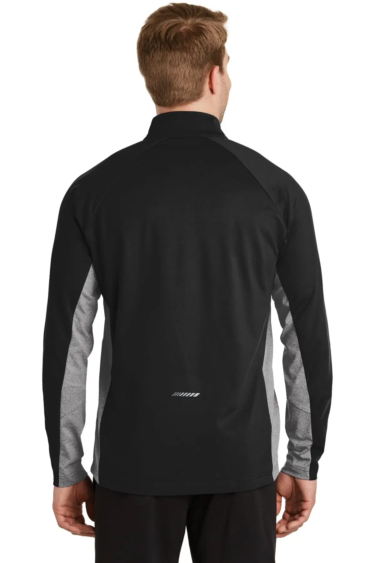 Sport-Tek Men's Sport-Wick Stretch Contrast 1/2-Zip Pullover - Image 3