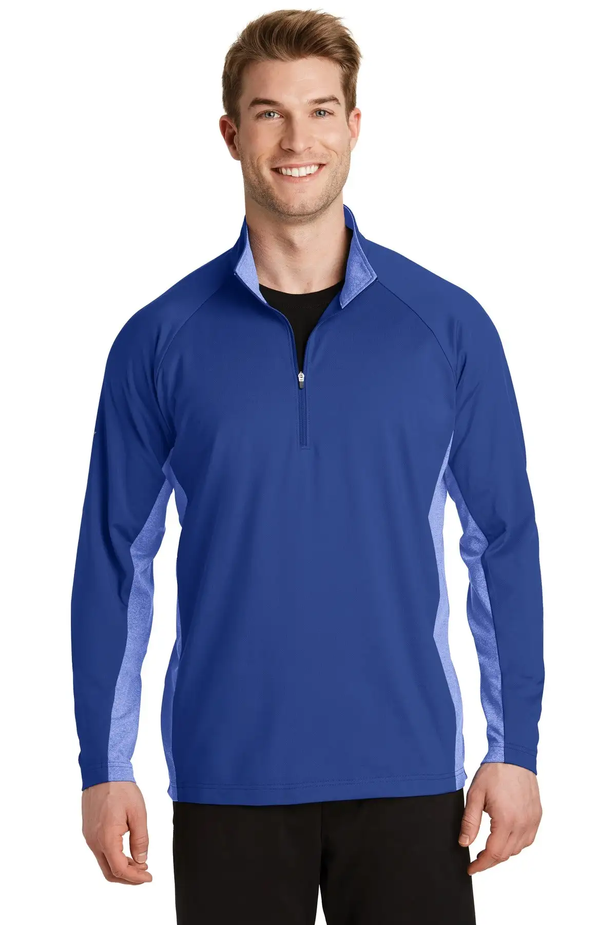 Sport-Tek Men's Sport-Wick Stretch Contrast 1/2-Zip Pullover - Image 13