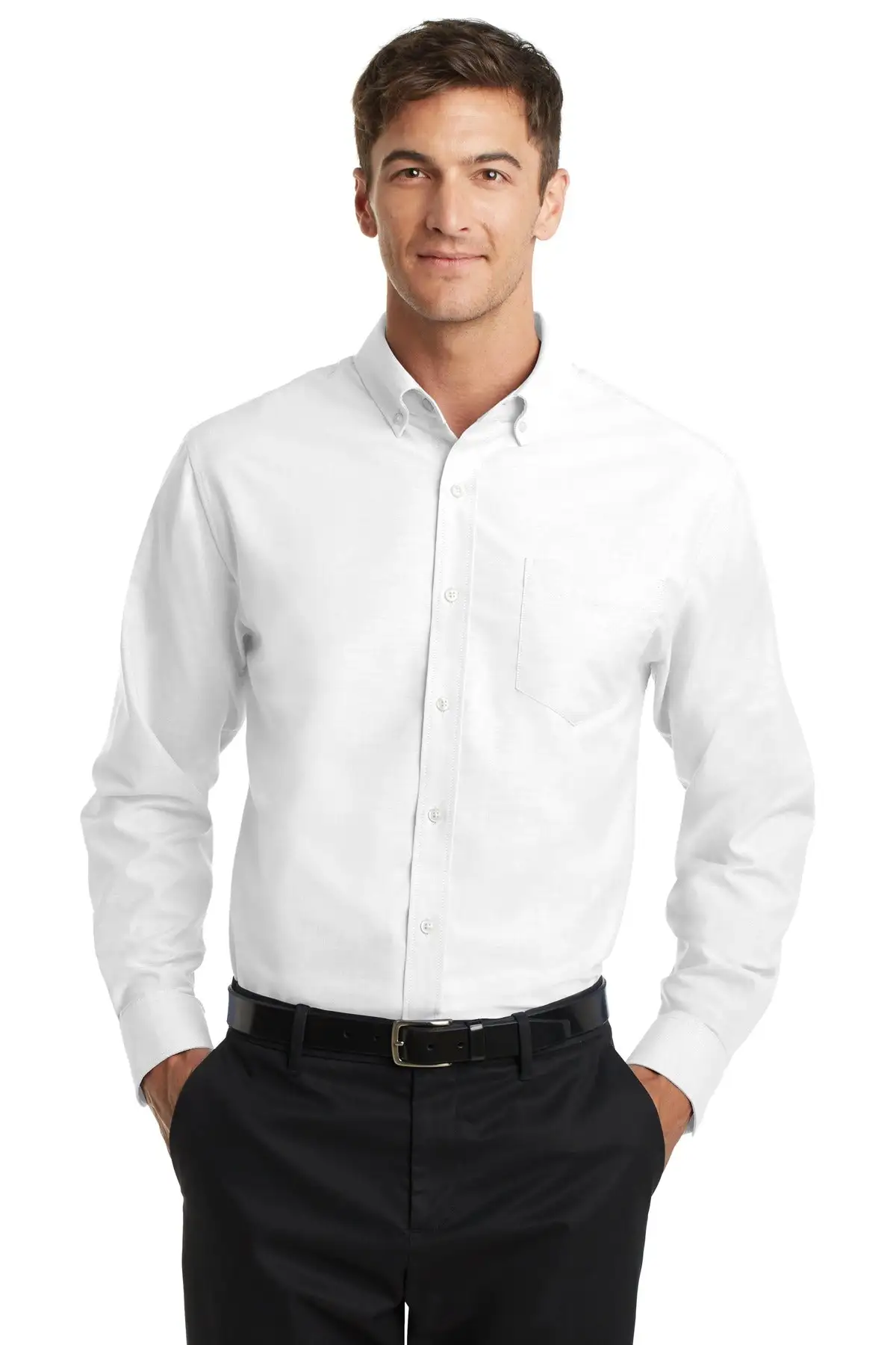Port Authority Men's Tall SuperPro Oxford Shirt. TS658 - Image 2