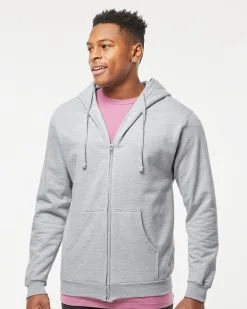 Tultex Unisex Full-Zip Hooded Sweatshirt