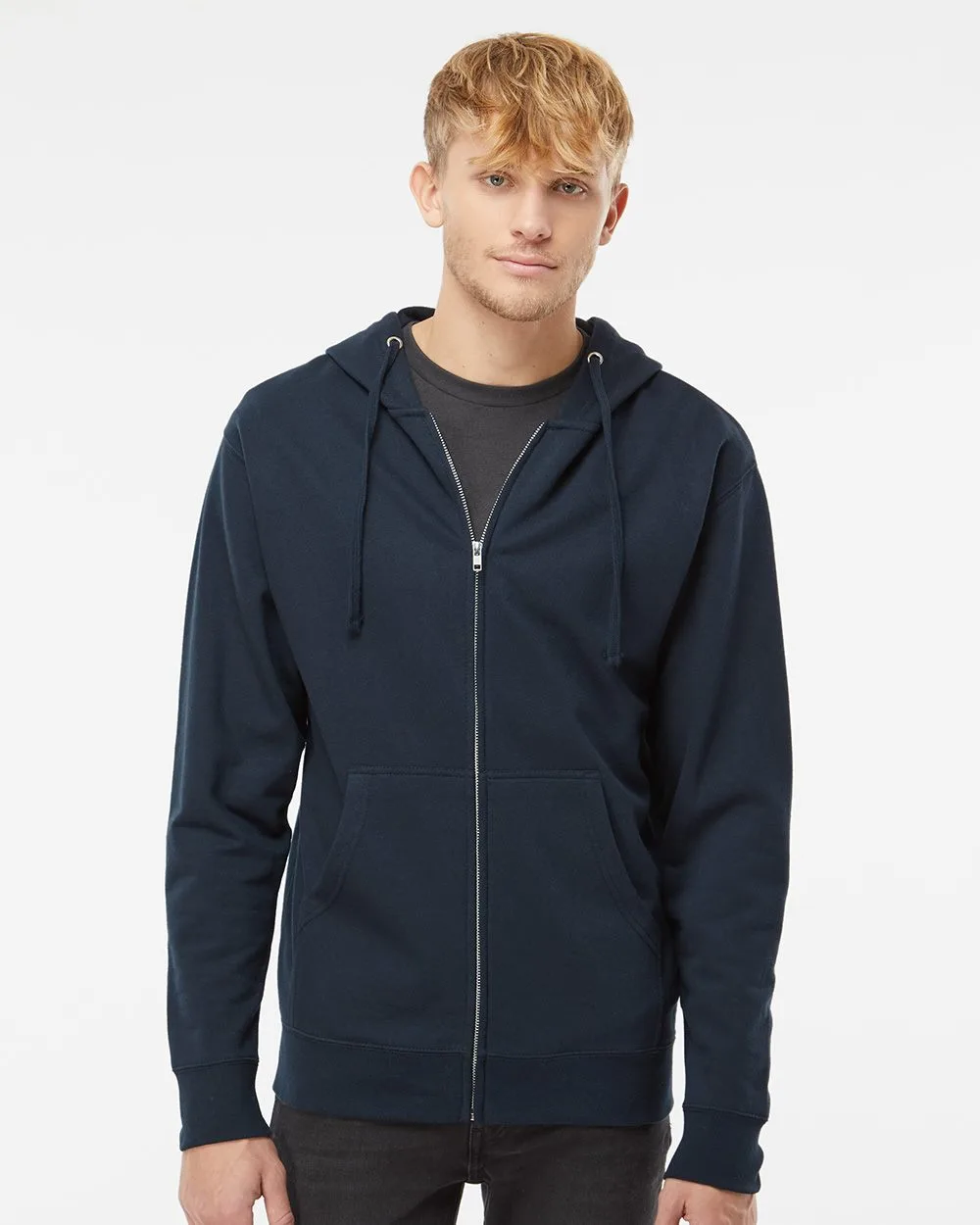 Independent Trading Co. Men's Midweight Full-Zip Hooded Sweatshirt