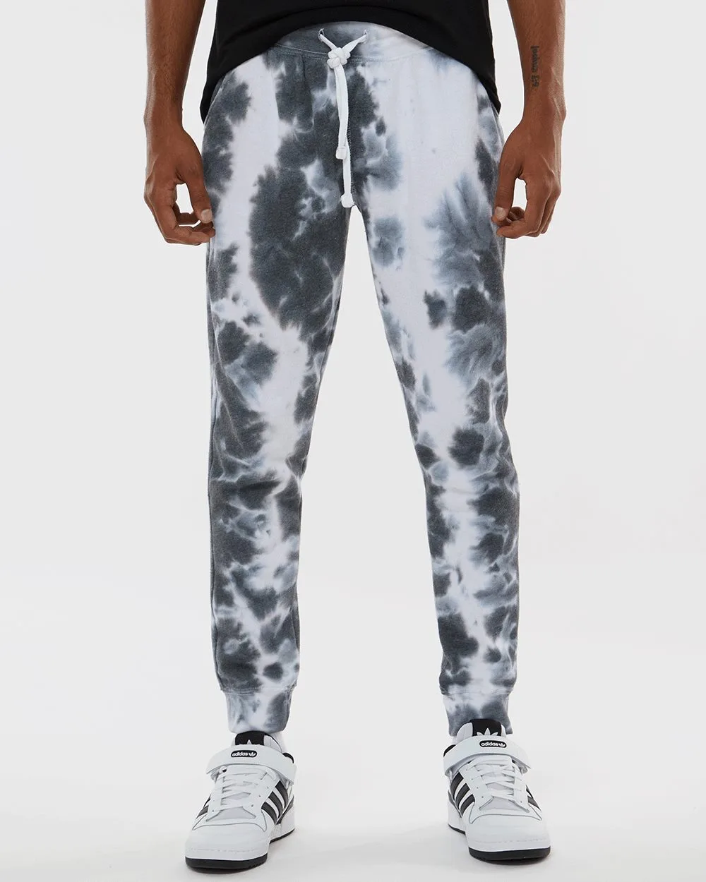 J. America Men's Tie Dye Fleece Joggers
