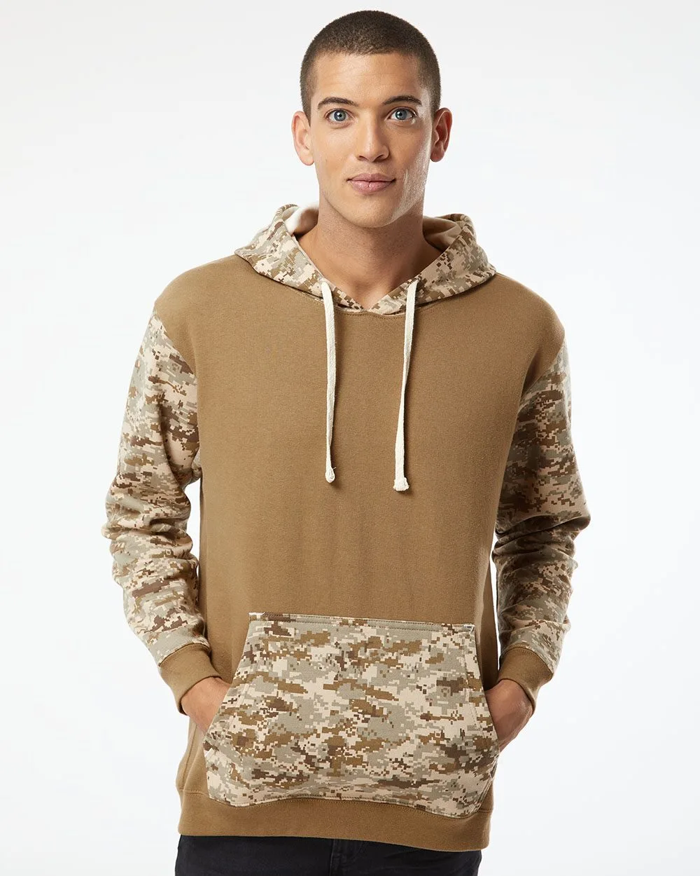 Code Five Men's Fashion Camo Hooded Sweatshirt