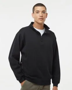 J. America Men's Heavyweight Fleece Quarter-Zip Sweatshirt