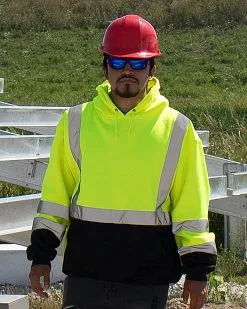 Kishigo Men's Hi-Vis Hooded Sweatshirt