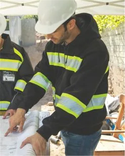 Kishigo EV Series® Enhanced Visibility Full-Zip Hooded Sweatshirt