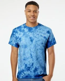 Dyenomite Men's Crystal Tie-Dyed T-Shirt
