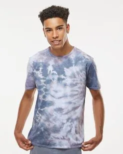Dyenomite Men's LaMer Over-Dyed Crinkle Tie Dye T-Shirt