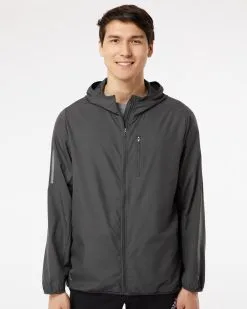 Adidas Men's Hooded Full-Zip Windbreaker