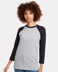 Next Level Unisex CVC Three-Quarter Sleeve Raglan
