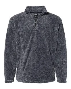 J. America Men's Boundary Shag Frosty Sherpa Quarter-Zip Pullover