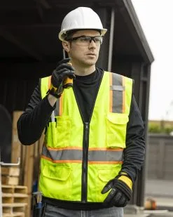 Kishigo Men's 6 Pocket Contrast Class 2 Vest