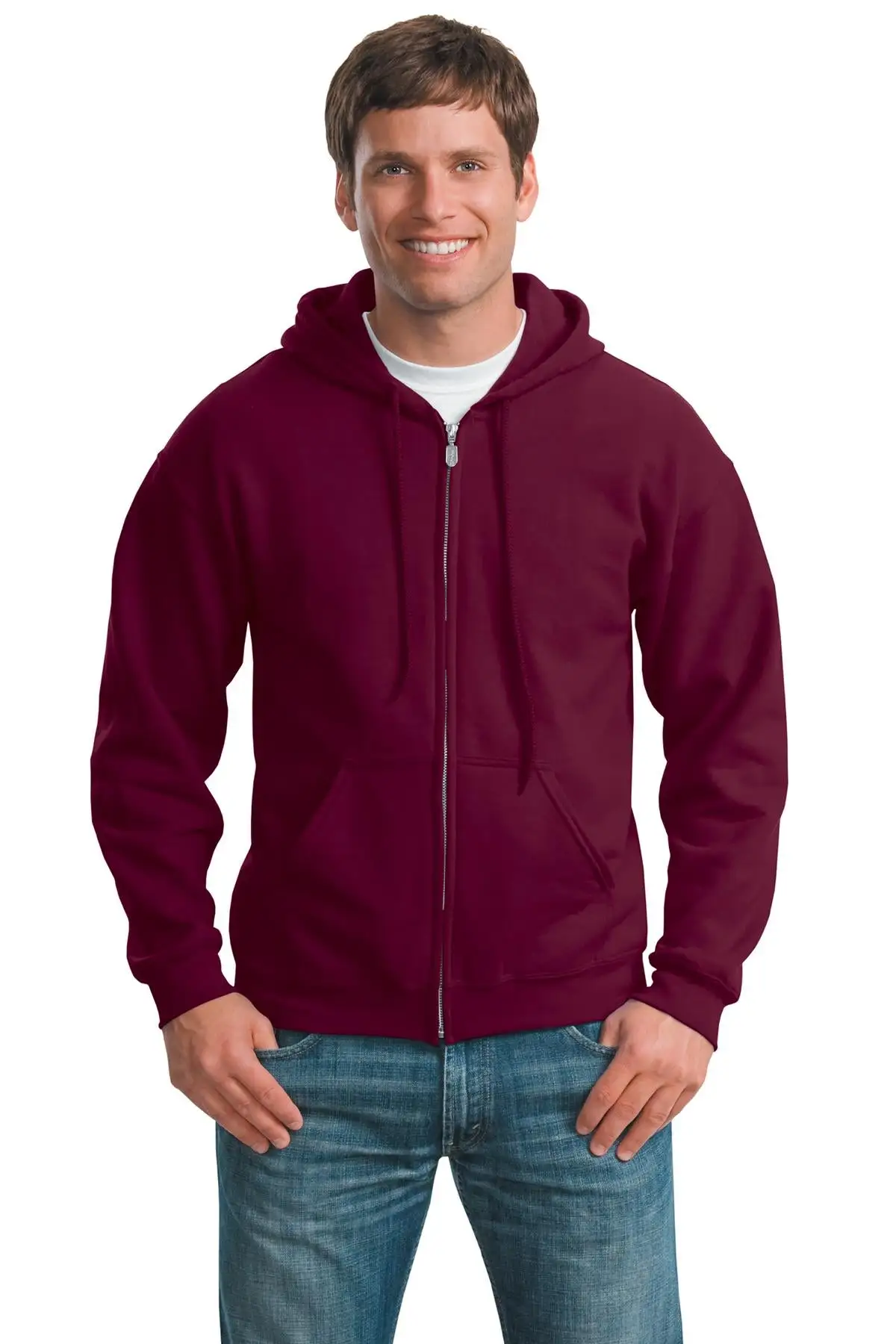 Gildan Men's Heavy BlendFull-Zip Hooded Sweatshirt 18600 2 Of 2 - Image 31