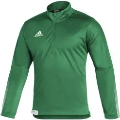 Adidas Men's 1/4 Zip Knit Long Sleeve Fleece Sweatshirt